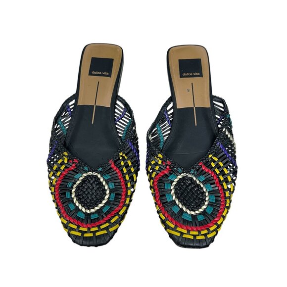 Dolce Vita Shoes - Dolce Vita Baez Woven Womens Slip On Mule flats sandals Size 8.5